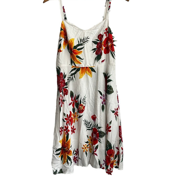Old Navy Dresses & Skirts - Old Navy Smock Slip Babydoll Floral Dress M Travel Resort Cruise 90s Y2K